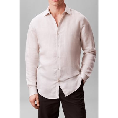 Calvin Klein Slim Essential Poplin Shirt Cinder Brown Taglia: 37 | Camicie Business Outlet | Uomo | Marrone