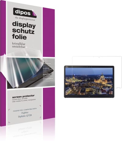 dipos – 2x Beschermfolie geschikt voor Fujitsu Stylistic Q739 | Krasbestendige & heldere Screenprotector Ultra-Thin