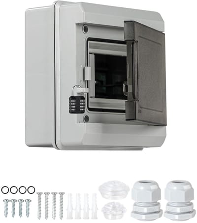 Verdeelkast opbouw buiten waterdicht IP65, 1 rij, 5 modules.