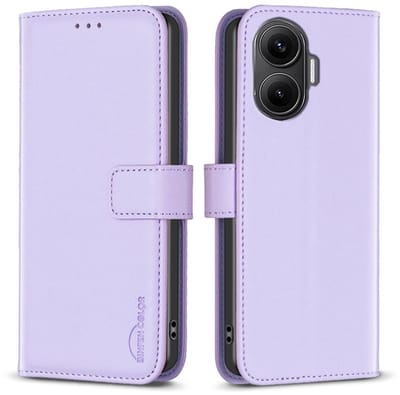 BINFEN Hoesje - Geschikt voor Xiaomi Poco F7 Hoesje - BINFEN Color Book Case - Lavendel