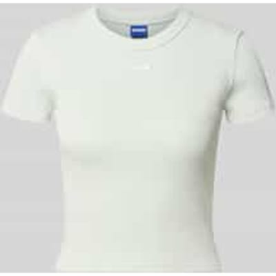 slim fit kort T-shirt van katoenmix model 'BABY TEE_B'