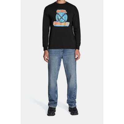 Daily Paper Hobal Long Sleeve T-shirt Black Size: XS | T-Shirts Outlet | Unisex | Zwart