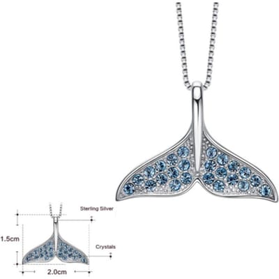Visstaart Ketting Modieuze en Eenvoudige Ketting Item Fris Accessoire gray