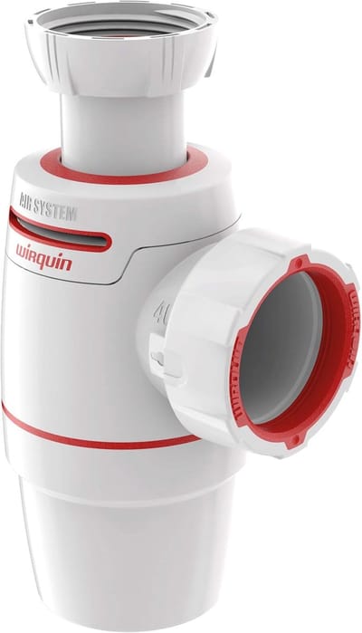 Afvoersifon Spoelbak - Gootsteensifon Kraanonderdeel - Efficiënte Waterafvoer - Nul Lekkage Quick-Safe - 40 mm - Wit