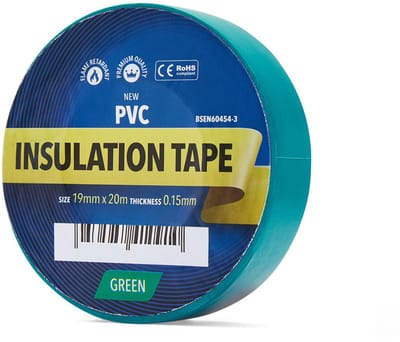 YellowBand Premium PVC Isolatietape 19mm x 20m Groen