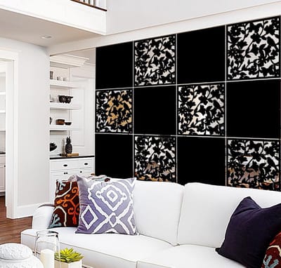 Set van 12 PVC Wandafscheidingen met Vlinder, Bloem en Vogel Motief voor Thuis, Kantoor en Hotel