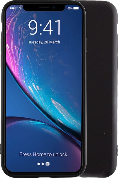 Apple iPhone X/XS TPU back cover//achterkant hoesje kleur Zwart