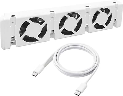 Radiatorventilator Monoset - Verwarming Booster - Energie Besparen - Verhoogt Warmteafgifte - 30 cm - Zwart