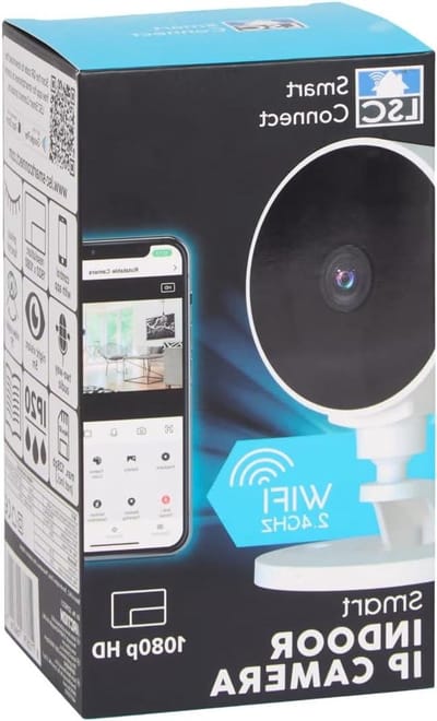 SnelShoppen - LSC Bewakingscamera Wifi Binnen 1080p HD, Nachtzicht, Tweerichtingsaudio, Bewegingsdetectie met Smartphone Meldingen, Ideaal voor Babymo
