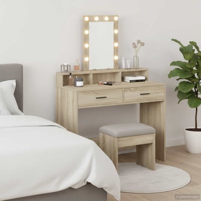 vidaXL - Kaptafel - Bruin - 100 - x - 41 - x - 140 - cm - Bewerkt - hout