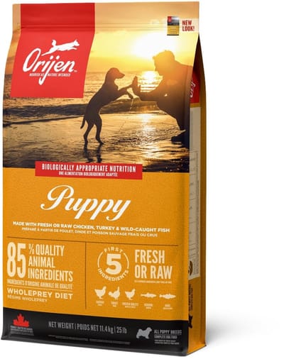 ORIJEN puppyformule eiwitrijk graanvrij droog hondenvoer, 11,4 kg (kip, gevogelte en vis, kalkoen)
