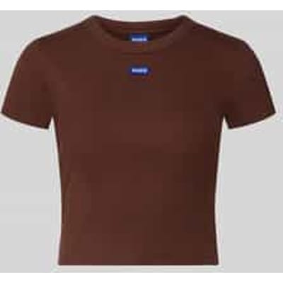 Slim fit T-shirt van katoenmix model 'BABY TEE_B'