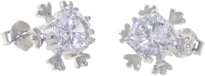 Behave – Oorsteker – Zilver 925 – Ijskristal – Elegant – 10 mm – Winterstijl