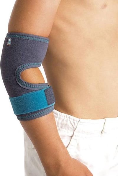 Orliman Kinder Elleboogbandage - 2 - Universeel - Grijs