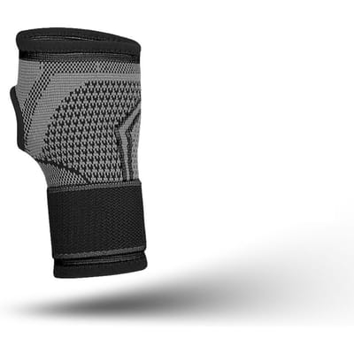 Sports Gym Polsband Verstelbare Polsband Compressiehandschoenen voor Carpaal Tunnel Syndroom XL zwart