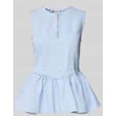 Slim fit top in denimlook