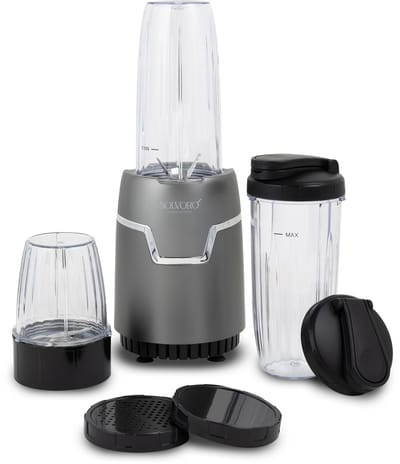 Solvoro blender Zilver 800watt - smoothie maker - ijscrusher- rvs