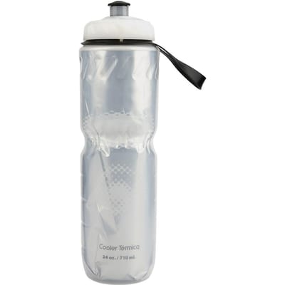 710ML Outdoor Dual Layer Thermische PE Sportfles Houdt Warm Koud Water (Zilver) zilver