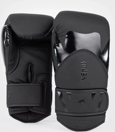 Venum - BOKSHANDSCHOENEN - Challenger 4.0 - Black/Black - 10OZ