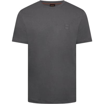 Boss Oranje premium katoenen T-shirt voor heren (Donkergrijs)