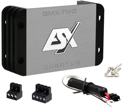 ESX QMX-TWO 2 kanaals / mono versterker ULTRA Compact 320W RMS / Auto versterker