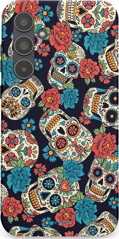Casetastic Hoesje Geschikt voor Samsung A55 - Stijlvolle Beschermende Duo-layer Case - Catacombe carnaval