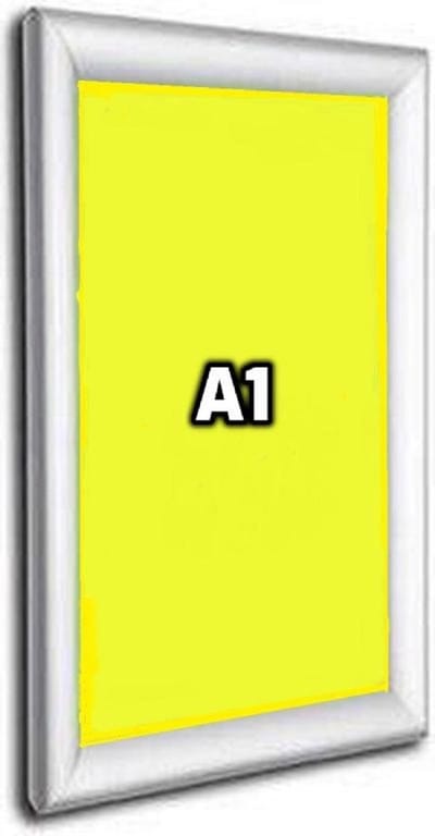 ALUANZ Kliklijst Zilver A1 Aluminium - Wissellijst - Posterlijst - Fotolijst - Inclusief Beschermfolie