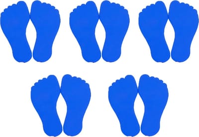 MDsport - Markeervoeten - 5 paar voetjes - Vloermarkering - Set van 5 - Blauw