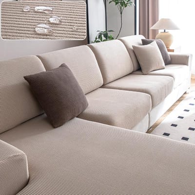 Housse de canapé élastique de luxe réglable pour canapé de salon 1 2 3 4 places en forme de L S