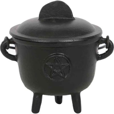 Something Different - 11cm Cast Iron with Pentagram Ketel - Zwart