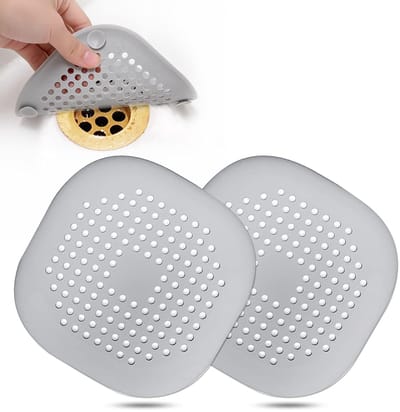 JeiibrZui 4-Pack Siliconen Haarvanger Afvoer, Drukelastiek & Corrosiebestendig Haarvanger Voor Doucheafvoer, Hygiënische Verpakking Voor Koken En Restaurantgebruik