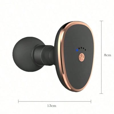 Elektrisch Massagepistool Draagbaar Mini Nek Rug Massagepistool Diepe Weefsel Vibratie Verlichting Massager Fitness Voor Spierontspanning zwart