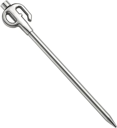 Hond Tie Out Stake - 30 cm - 360 ° Swivel - RVS Spike - Camp Nagels voor Huisdieren - Buiten Camping Yard - Strand Veiligheid