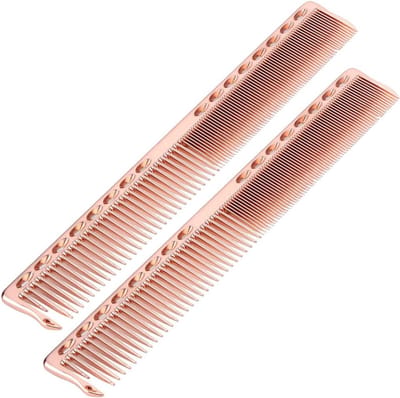 Roestvrijstalen Kammen - Barbier Kammen - Haar Styling - Hittebestendig Antistatisch - 2 Stuks - Zilver