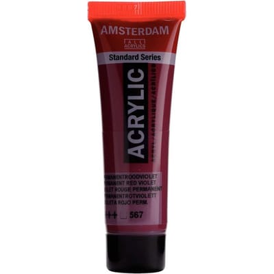 Verf - Acryl - 567 - Permanent rood violet - Amsterdam - 20ml