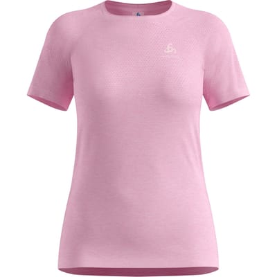 Odlo Odlo T-shirt crew neck s/s ESSENTIAL SEAMLESS ROZE - Maat L