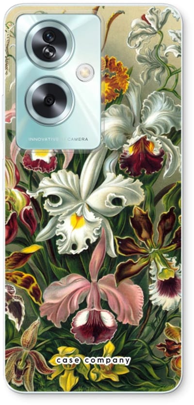 Case Company® - Hoesje geschikt voor Oppo A79 hoesje - Haeckel Orchidae - Soft Cover Telefoonhoesje - Bescherming aan alle Kanten en Schermrand