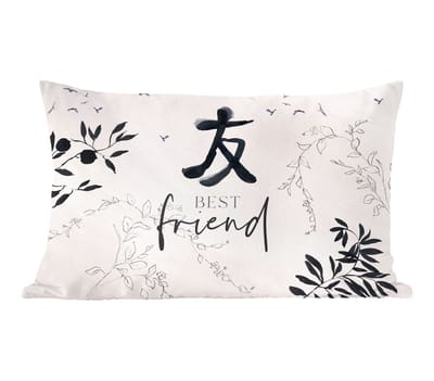 Sierkussens - Kussentjes Woonkamer - 50x30 cm - Best friend - Vriendschap - Spreuken - Quotes - Vrienden