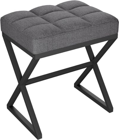 Core® Voetenbankje of poef - Voetenbankje - Poef - Hockers en poefen - Grijs - 40cm x 30cmx 46cm