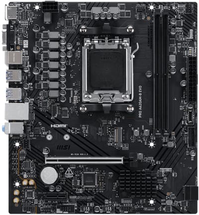 MSI PRO A620AM-B EVO - Moederbord - Socket AM5 - Micro-ATX - AMD A620A chipset