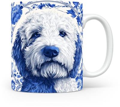 Mok Komondor Beker voor koffie of tas voor thee, cadeau voor dierenliefhebbers, moeder, vader, collega, vriend, vriendin, kantoor, opa, oma, hond, kerst, sinterklaas, verjaardag