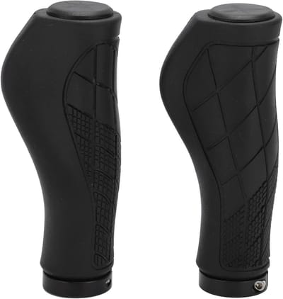 Fiets handvatten - Stuurgrepen rubber - Comfortabel fietsen - Dubbele vergrendeling - 2.2 cm stuur - Zwart
