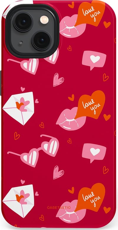 Casetastic Hoesje Geschikt voor Apple iPhone 13 Magsafe - Stijlvolle Beschermende Duo-layer Case - Liefdesbrief