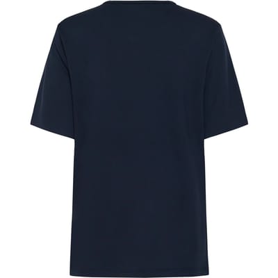 Dames-T-shirt Soaked in Luxury Marigold Mono