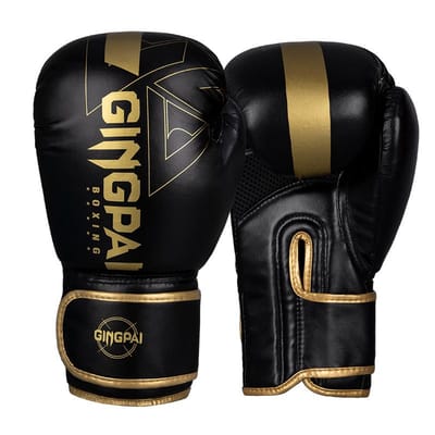 Gants de Boxe Professionnels 6-14Oz Cuir PU Muay Thaïlandais MMA Kickboxing Gants d'Entraînement pour Adultes Équipement de Sac de Sable 6oz