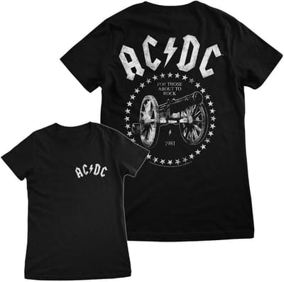 AC/DC Dames-T-shirt 'For Those About To Rock' PS-5-ACDC008-H75-14
