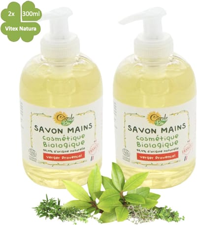 Franse provinciaalse vloeibare handzeep | 2x300ml | Biologisch ecologisch | Cigale Bio