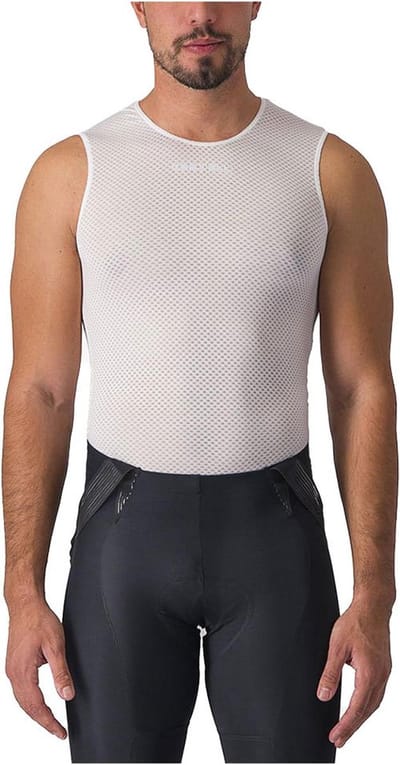 Castelli Pro Mesh 2.0 Mouwloos Basislaag Wit S Man