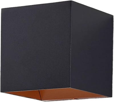 Moderne Hoekige LED Wandlamp Zwart Aluminium Warm Licht