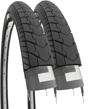 2 banden 24 x 1,75 (47-507) zwart rubber fiets stadsfiets kinderen Holland